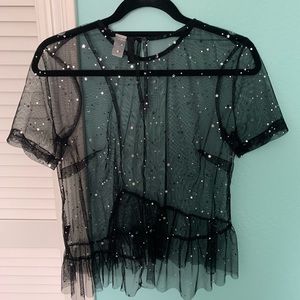Sparkly H&M mesh top